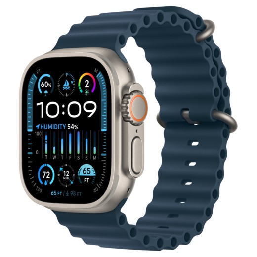 Apple Watch Ultra 2, 49 мм, ремешок Ocean синего цвета