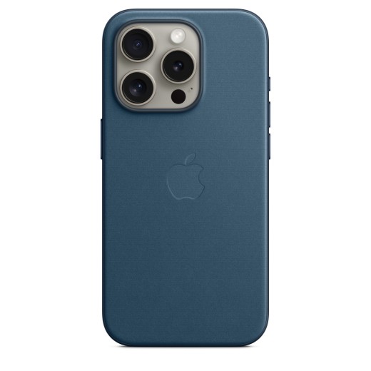 Чехол FineWoven для iPhone 15 Pro Max с MagSafe, синий