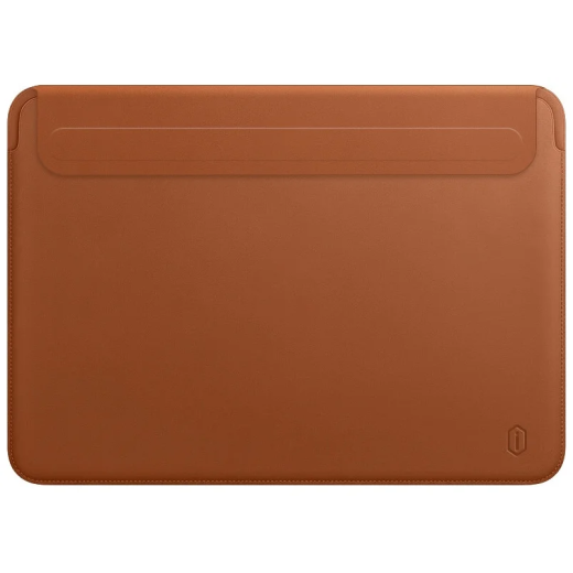 Чехол конверт / папка из эко кожи для MacBook 13'6 Коричневый Wiwu Skin Pro 2