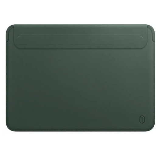 Чехол конверт / папка из эко кожи для MacBook 13'6 Зеленый Wiwu Skin Pro 2