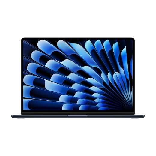 Apple MacBook Air 15" (M2, 8C CPU/10C GPU, 2023), 8 ГБ, 512 ГБ SSD, «полуночный черный»